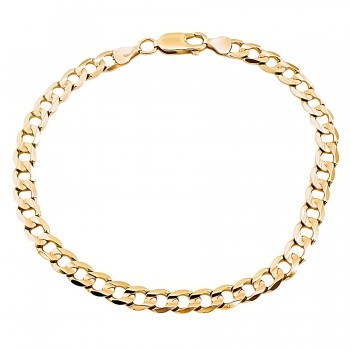 9ct gold 7.3g 8 inch curb Bracelet
